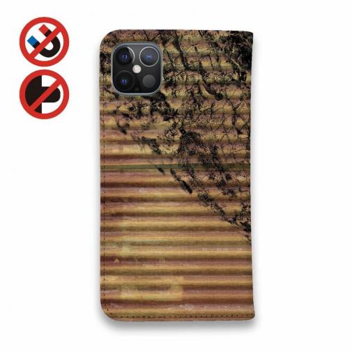 【手帳型ベルトなし】【Stick Case】ライギョ　鉄錆