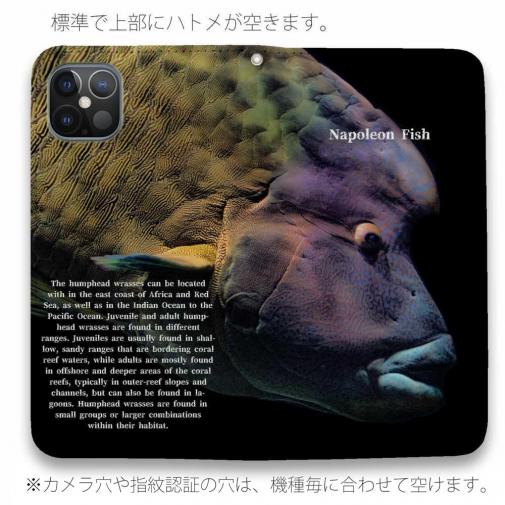 【手帳型ベルトなし】【Stick Case】ナポレオンフィッシュ