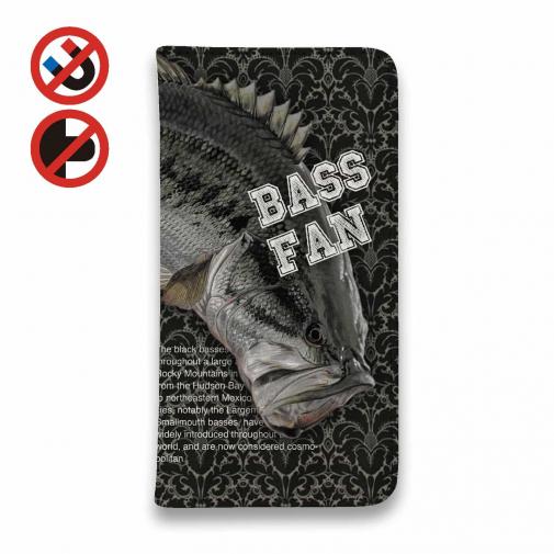 【手帳型ベルトなし】【Stick Case】ブラックバス