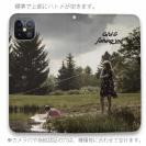 【手帳型ベルトなし】【Stick Case】少女と釣り竿