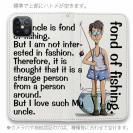 【手帳型ベルトなし】【Stick Case】おじさんは釣りが大好き