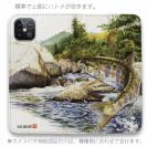 【八百板浩司】【手帳型ベルトなし】【Stick Case】Yamame & Mayfly メイフライにかかったヤマメ