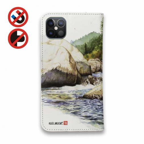 【八百板浩司】【手帳型ベルトなし】【Stick Case】Yamame & Mayfly メイフライにかかったヤマメ