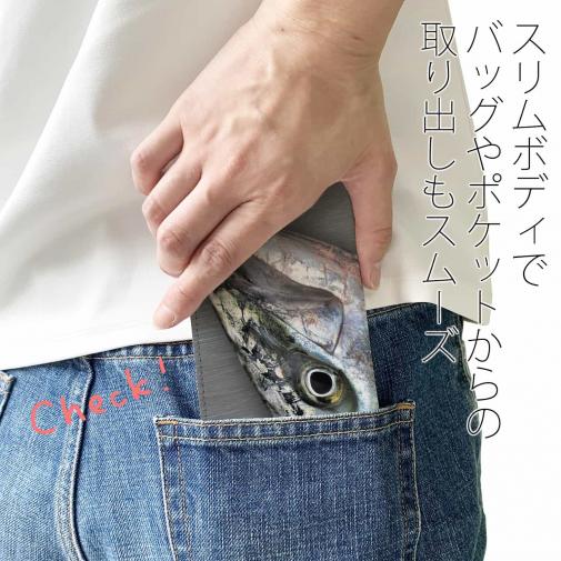 【手帳型ベルトなし】【Stick Case】ブリ　格闘の跡