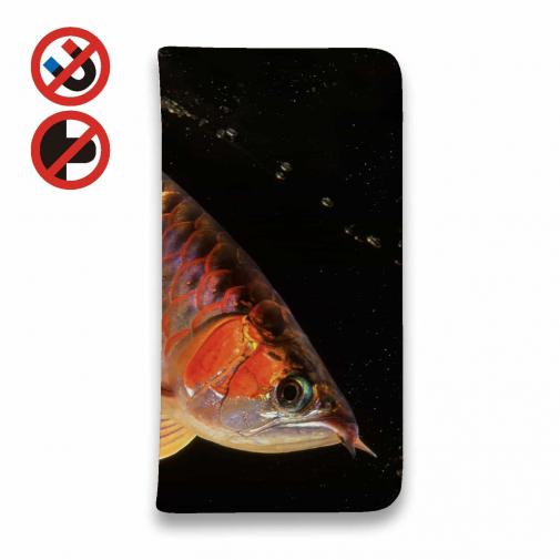 【手帳型ベルトなし】【Stick Case】アロワナの目