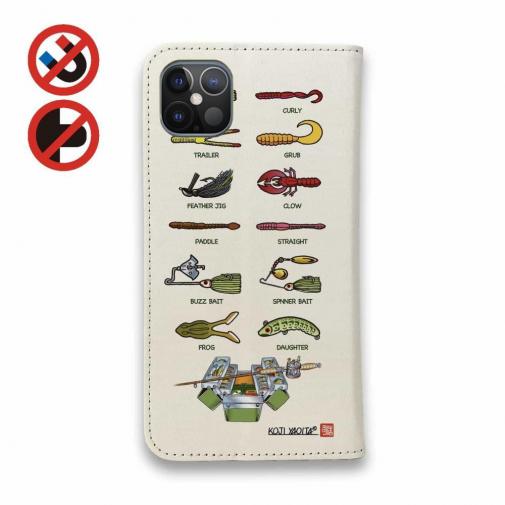 【八百板浩司】【手帳型ベルトなし】【Stick Case】Bass & Lures バス&ルアー