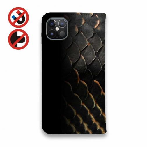 【手帳型ベルトなし】【Stick Case】ピラルクの鱗