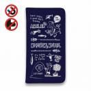 【手帳型ベルトなし】【Stick Case】【釣りざんまい】釣りに行きませんか?_ネイビー