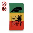 【手帳型ベルトなし】【Stick Case】【釣りざんまい】カエルが釣りをするでケロ_カラフルラスタカラー