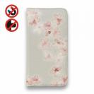 【手帳型ベルトなし】【Stick Case】水彩風サクラ