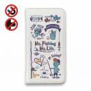 【手帳型ベルトなし】【Stick Case】【釣りざんまい】釣りが好きなんです_レトロ