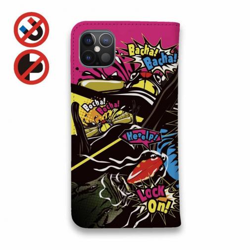 【手帳型ベルトなし】【Stick Case】【FISH MAN】エキサイティングバイト2「カラフル」