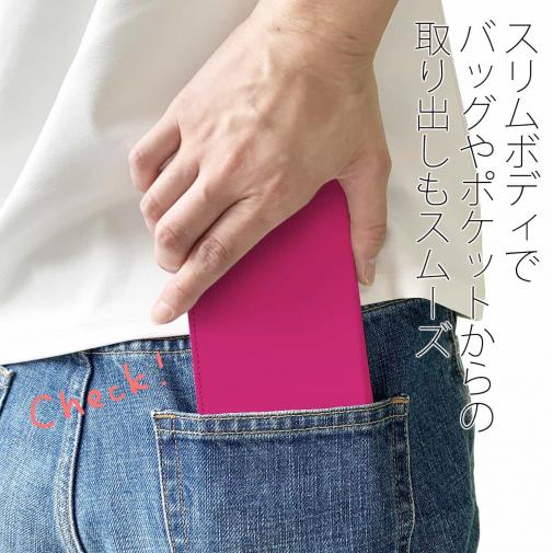 【手帳型ベルトなし】【Stick Case】【佐藤ケロ子】KEROKOサイン入りスマホカバー レッド