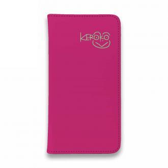 【手帳型ベルトなし】【Stick Case】【佐藤ケロ子】KEROKOサイン入りスマホカバー レッド