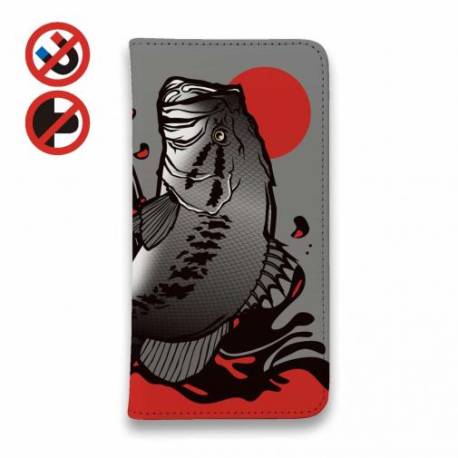 【手帳型ベルトなし】【Stick Case】【FISH MAN】エキサイティングバスフィッシング!