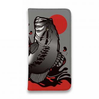 【手帳型ベルトなし】【Stick Case】【FISH MAN】エキサイティングバスフィッシング!