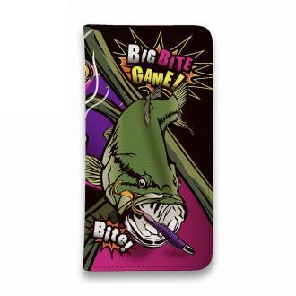 【手帳型ベルトなし】【Stick Case】【FISH MAN】ビッグバイトゲーム!