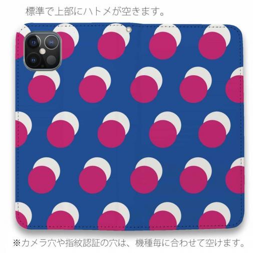 マゼンタ＆ブルーのドット