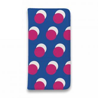 マゼンタ＆ブルーのドット