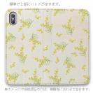 【手帳型ベルトなし】【Stick Case】ミモザ（ホワイト）