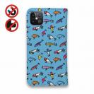 【手帳型ベルトなし】【Stick Case】【釣りざんまい】ルアーコレクション_カラフルスカイブルー