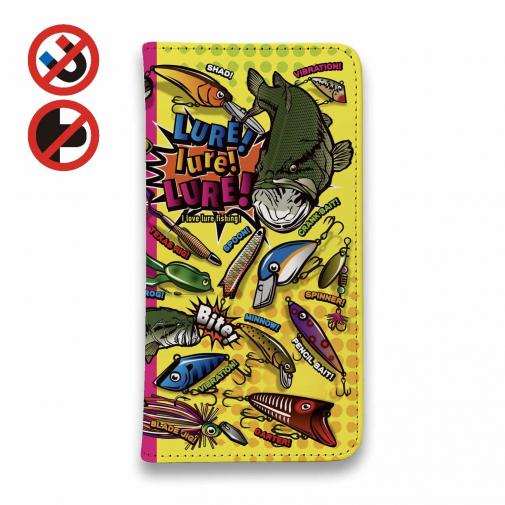 【手帳型ベルトなし】【Stick Case】【FISH MAN】LURE! lure! LURE! カラーVer.