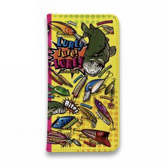 【手帳型ベルトなし】【Stick Case】【FISH MAN】LURE! lure! LURE! カラーVer.