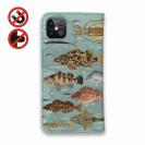 【手帳型ベルトなし】【Stick Case】【FISH MAN】テトラ帯は釣り天国！ ブルー