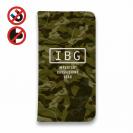 【手帳型ベルトなし】【Stick Case】【FISH MAN】IBG バスフィッシングに大事な装備　グリーン