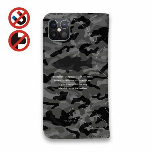 【手帳型ベルトなし】【Stick Case】【FISH MAN】IBG バスフィッシングに大事な装備　グレー