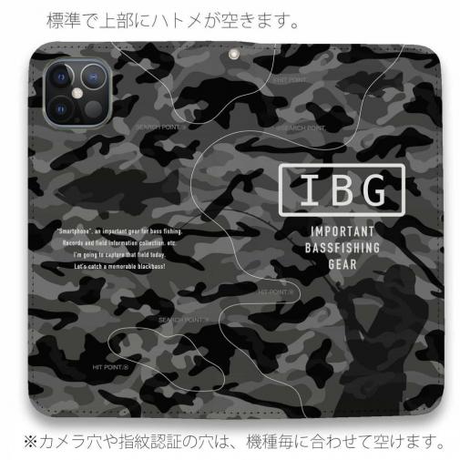 【手帳型ベルトなし】【Stick Case】【FISH MAN】IBG バスフィッシングに大事な装備　グレー