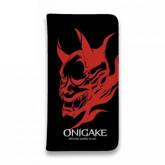 【手帳型ベルトなし】【Stick Case】鬼掛　般若バージョン・ブラック