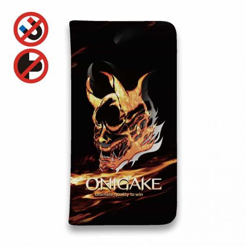 【手帳型ベルトなし】【Stick Case】鬼掛　般若ファイヤーパターン Part1