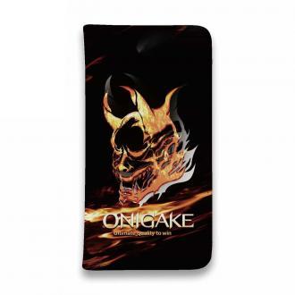 【手帳型ベルトなし】【Stick Case】鬼掛　般若ファイヤーパターン Part1