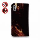 【手帳型ベルトなし】【Stick Case】鬼掛　般若ファイヤーパターン Part2