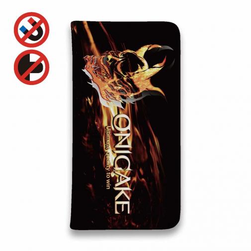 【手帳型ベルトなし】【Stick Case】鬼掛　般若ファイヤーパターン Part2