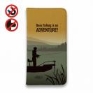 【手帳型ベルトなし】【Stick Case】【FISH MAN】BassFishing is an ADVENTURE!（朝まずめ）