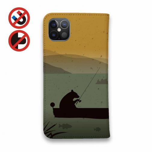 【手帳型ベルトなし】【Stick Case】【FISH MAN】BassFishing is an ADVENTURE!（朝まずめ）