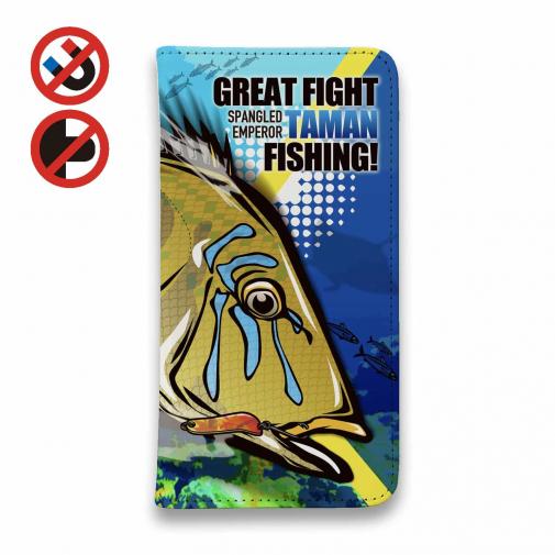 【手帳型ベルトなし】【Stick Case】【FISH MAN】GREAT FIGHT TAMAN FISHING!