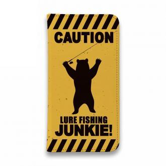 【手帳型ベルトなし】【Stick Case】【FISH MAN】CAUTION LURE FISHING JUNKIE!
