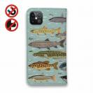 【手帳型ベルトなし】【Stick Case】【FISH MAN】フィッシングパラダイス「フレッシュウォーター編」ブルー