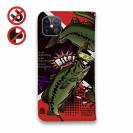 【手帳型ベルトなし】【Stick Case】【FISH MAN】エキサイティングバスフィッシング マゼンタ