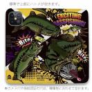 【手帳型ベルトなし】【Stick Case】【FISH MAN】エキサイティングバスフィッシング イエロー