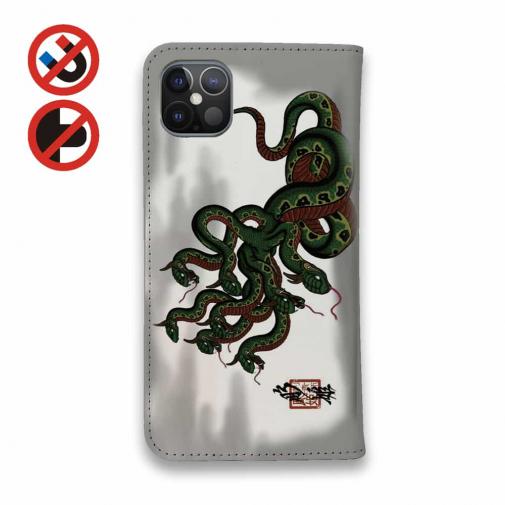 【彫姫】【手帳型ベルトなし】【Stick Case】オロチ　和彫りデザイン