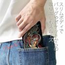 【彫姫】【手帳型ベルトなし】【Stick Case】騎龍観音　和彫りデザイン