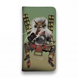 【彫姫】【手帳型ベルトなし】【Stick Case】武田信玄　和彫りデザイン