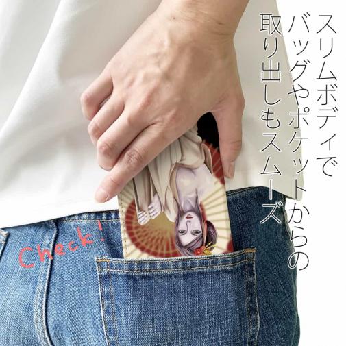 【ROMI HIME】【手帳型ベルトなし】【Stick Case】和華