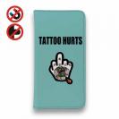 【彫姫】【手帳型ベルトなし】【Stick Case】TATTOO HURTS ファックユー