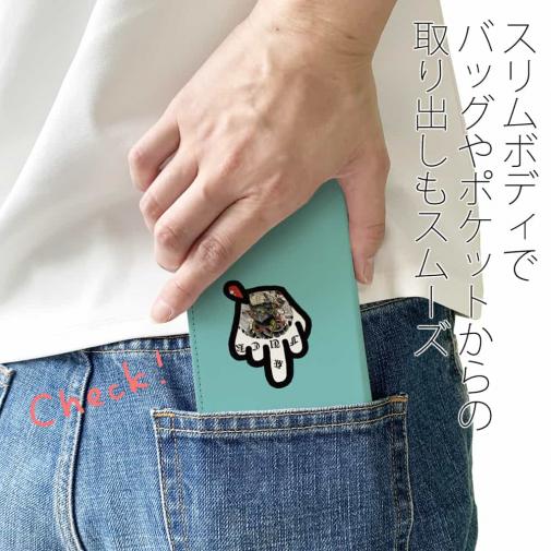 【彫姫】【手帳型ベルトなし】【Stick Case】TATTOO HURTS ファックユー