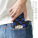 【ROMI HIME】【手帳型ベルトなし】【Stick Case】フ?ロック・チェック(市松模様)　ブルー